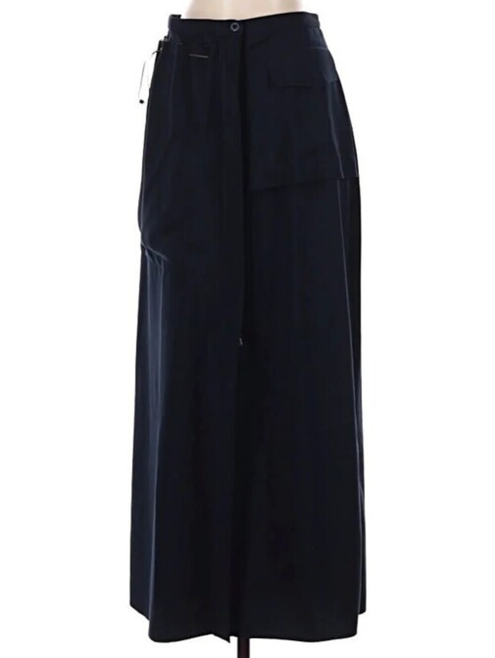 Vintage Y2K Marithe Francois Girbaud Navy Utility Long Skirt Size 29